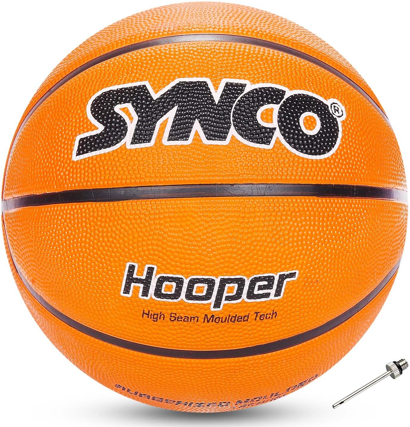 synco Hooper series | Junior Basketball | Moulded | 8 Panel | Orange Basketball - Size: 5-picture-12