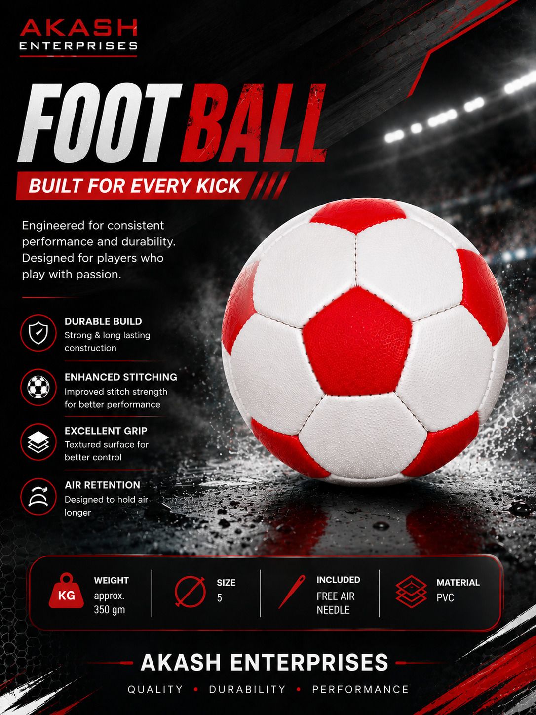 5_RED_&_WHITE_35 Football - Size: 5-image-21