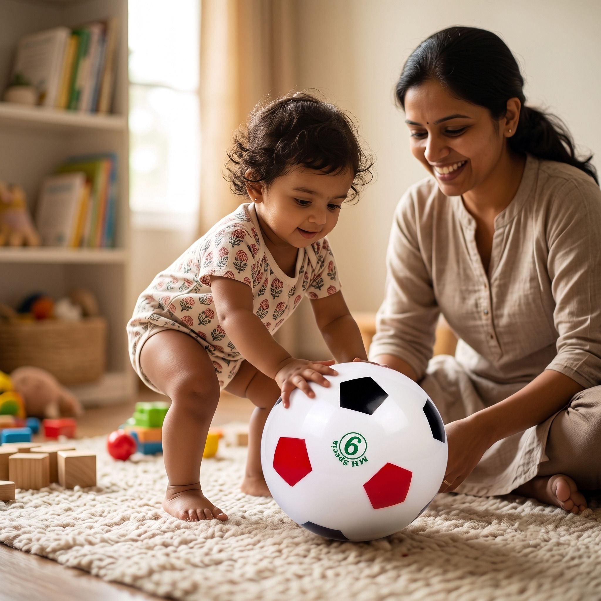 MH Special 6 Soft PVC Lightweight Football for Babies 0-2 Years (18 cm) Football - Size: 5-image-15