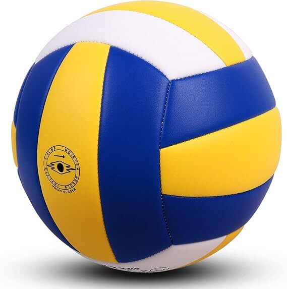 Official Size & Weight Soft PU Leather Volleyball for Indoor & Outdoor With Pump Volleyball - Size: 5-image-14