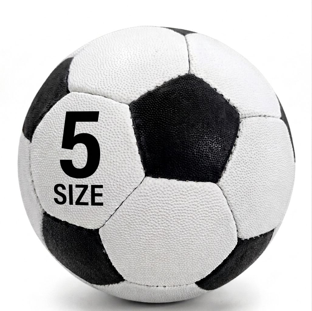 gaurav sports Football size 5 Rugby Black and white Rugby Ball - Size: 5-picture-18