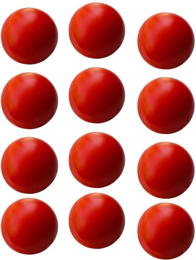 Heavy Plastic Cricket Training Balls 80 gm Red Plastic Ball Cricket Training Ball