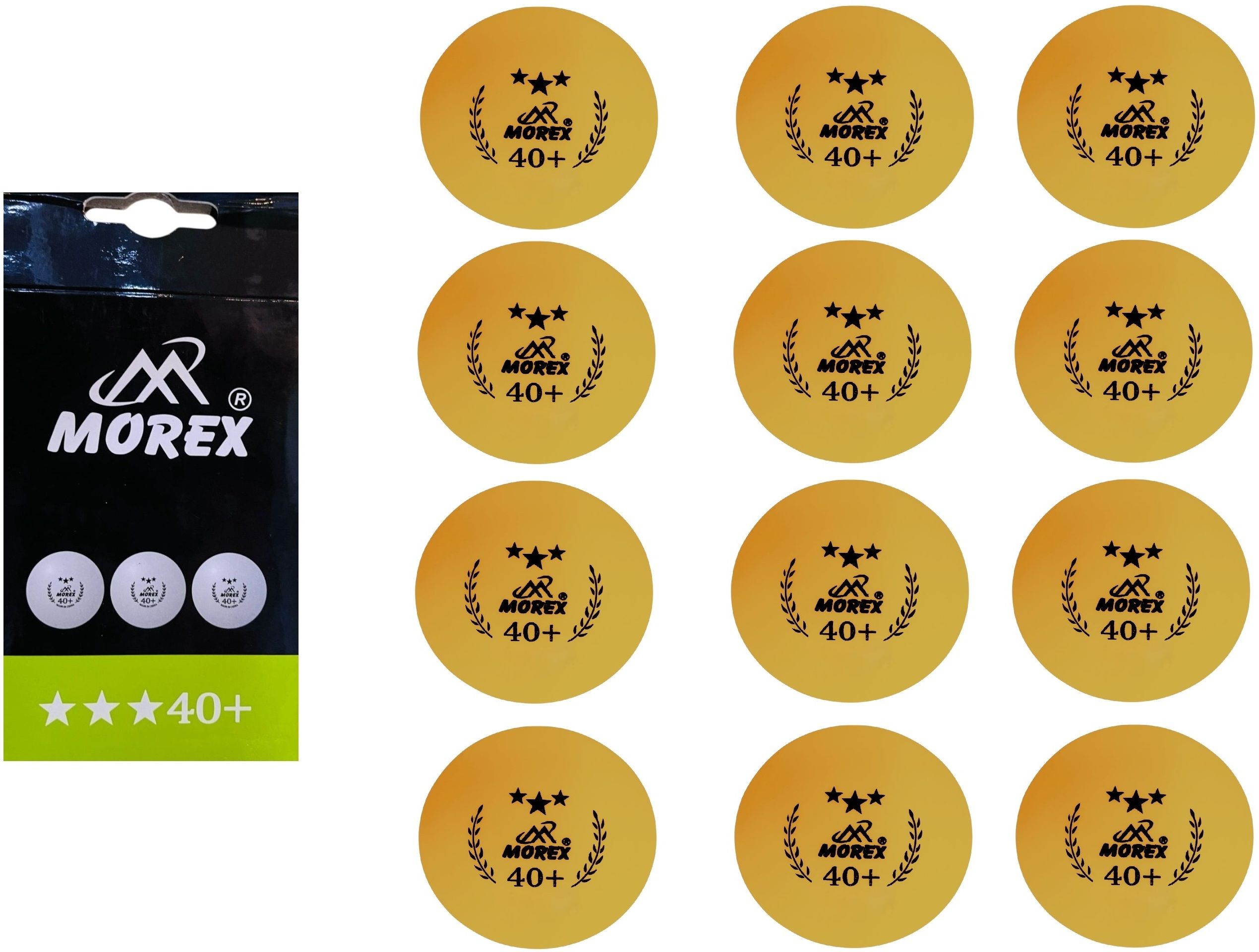 MOREX 40+ Table Tennis Balls, High Performance 3-Star ABS, for Professional Table Tennis Ball-image-29