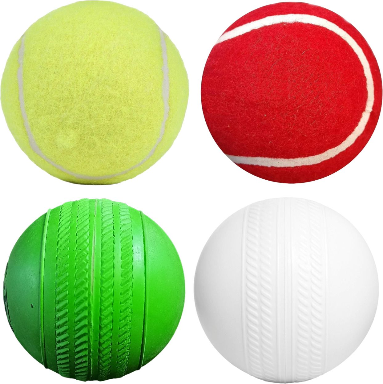 Ball Combo 2 Tennis 1 Rubber 1 Plastic Under 50 Gram for Gully & Kids Practice Cricket Tennis Ball-image-43