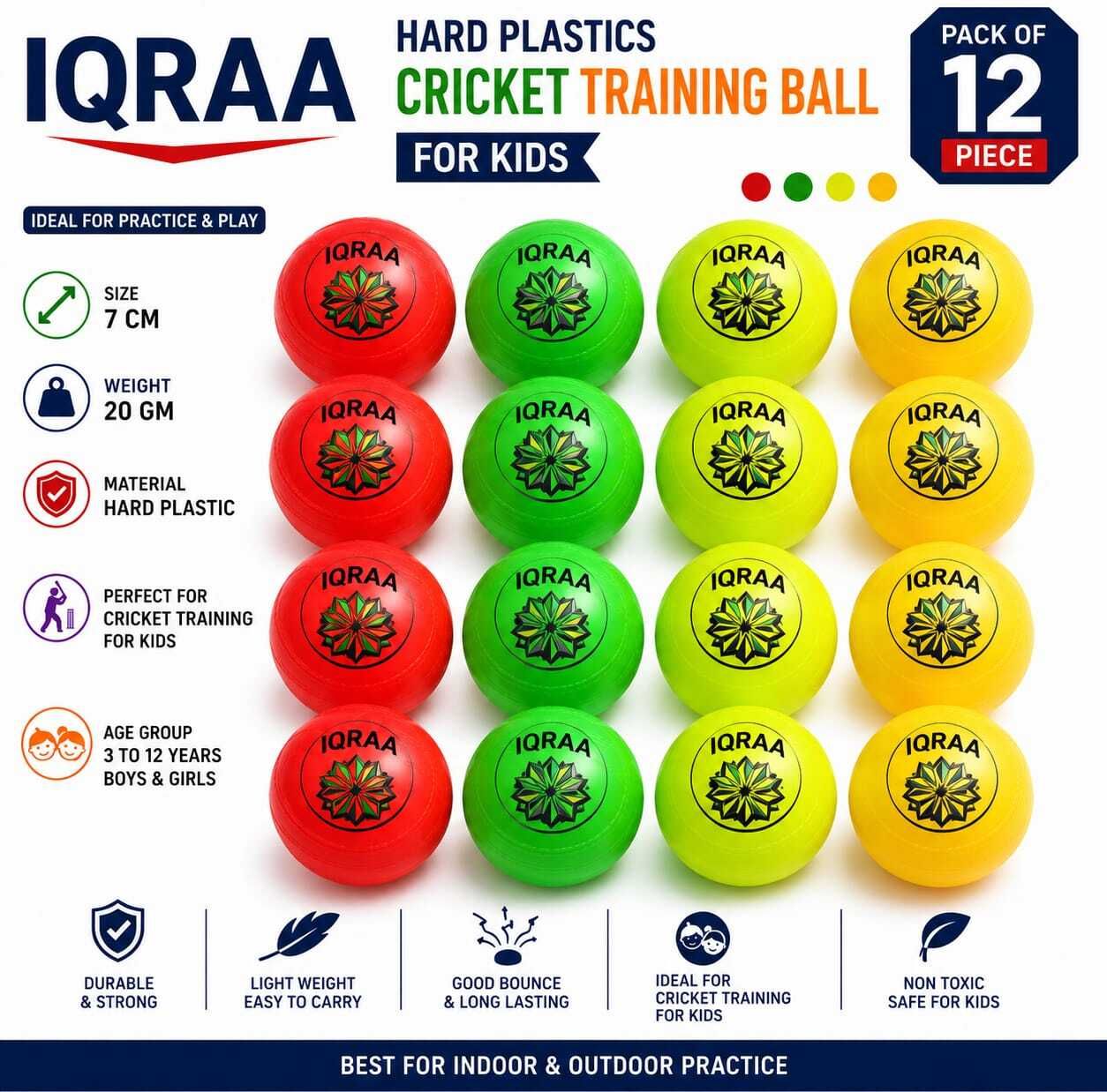 New Hard plastic cricket boll for kid indoor outdoor activities Cricket Water Polo Ball-image-10