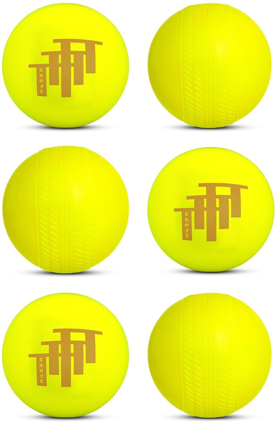 troft Green Non Toxic Plastic Cricket Ball (100 Gm Per Ball) Handball-picture-13