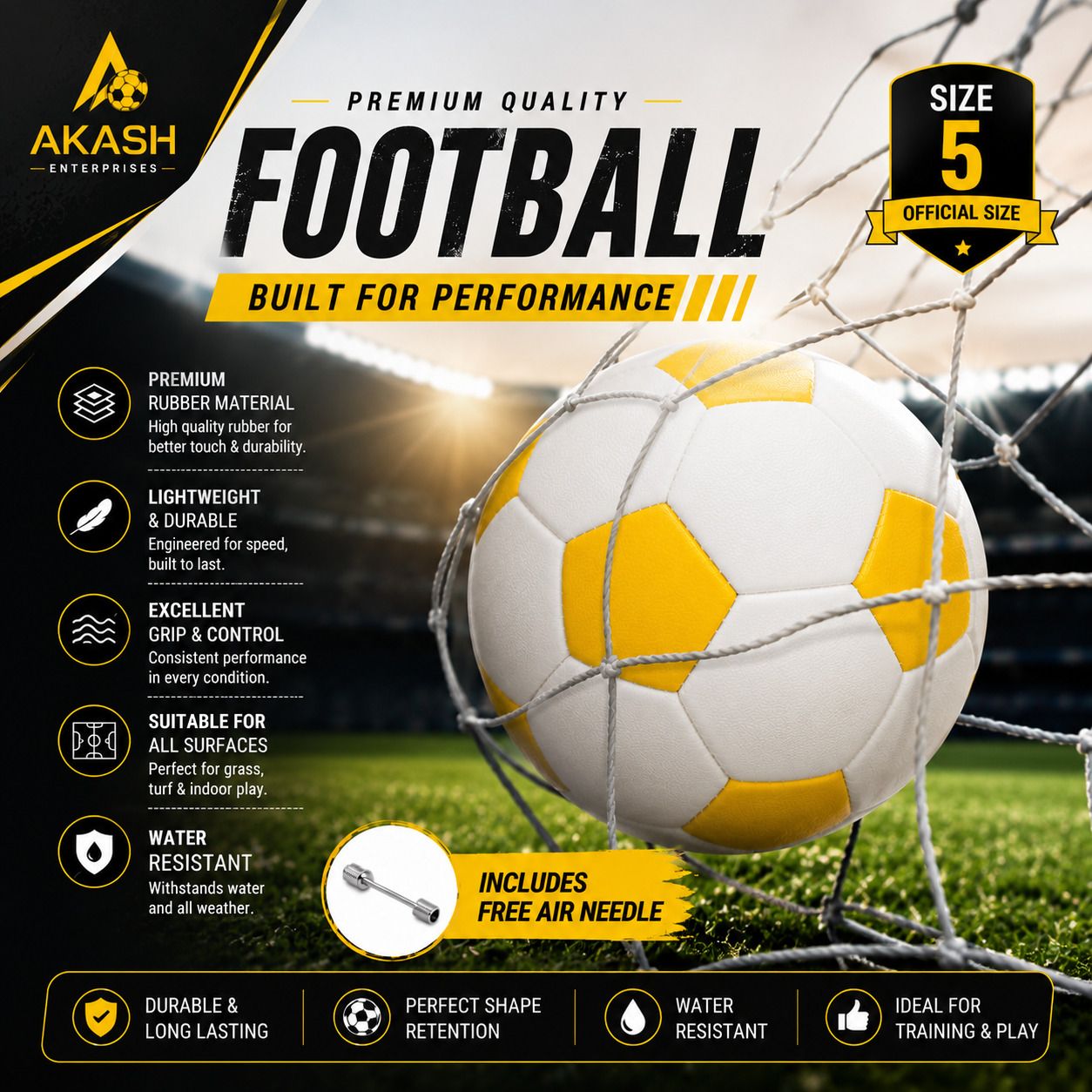 5_YELLOW_&_WHITE_13 Football - Size: 5-image-44