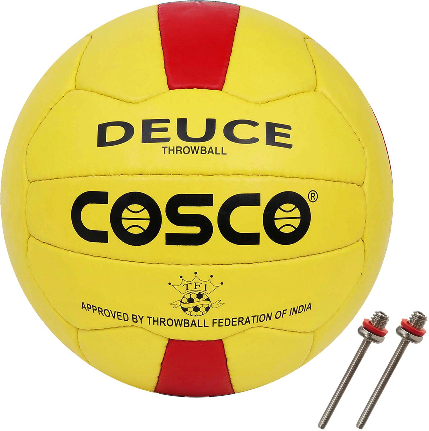 Decue Throwball With 2 Extra Needle Throw Ball - Size: 5