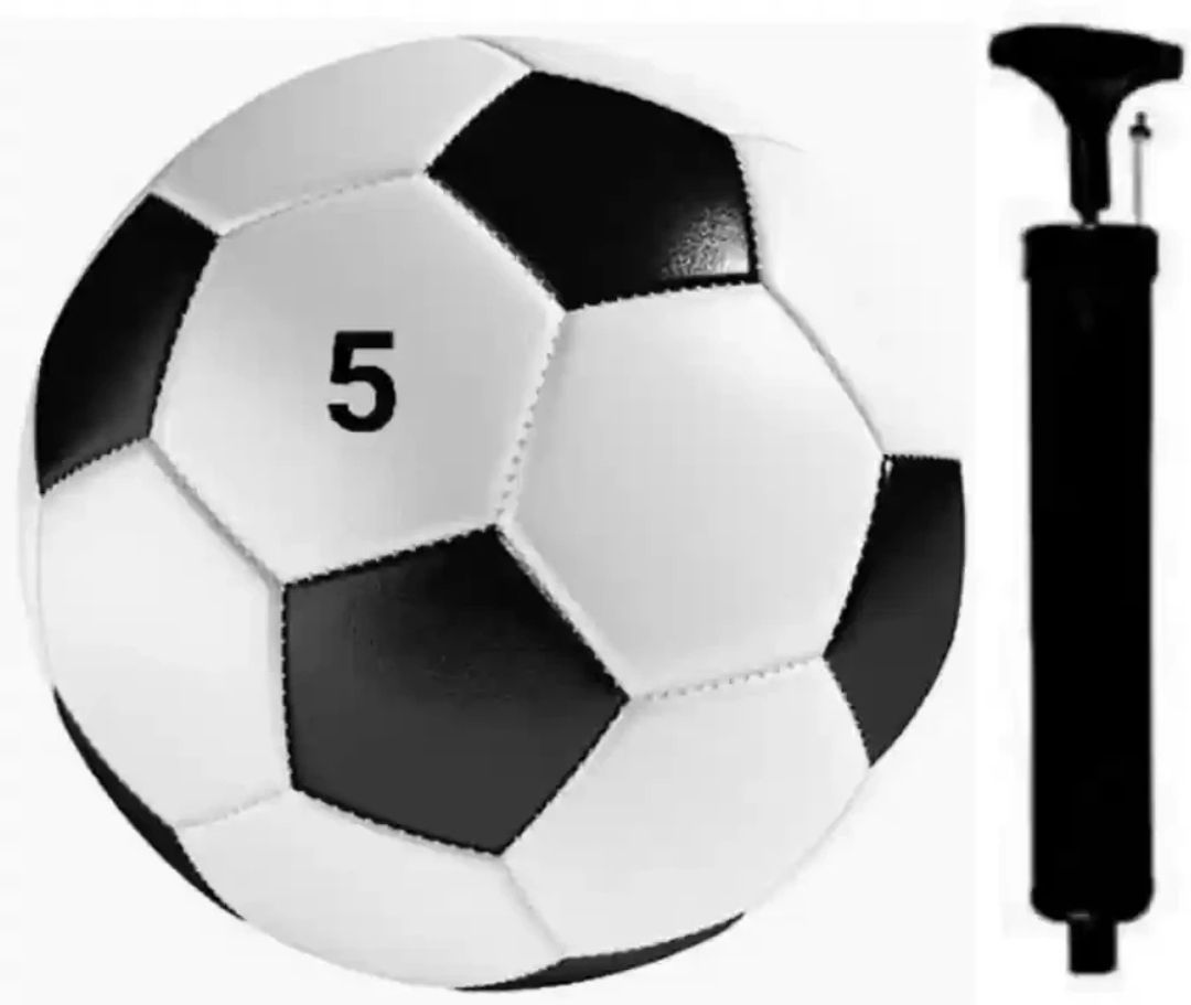 shorya Black and White Rugby with pump size-5 Rugby Ball - Size: 5-picture-24