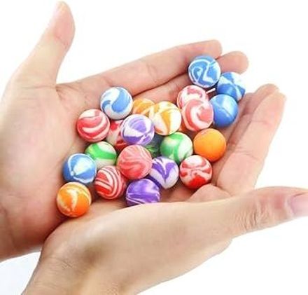 24 Multi Print Small Crazy Jumping Balls/Bouncing Ball ,Return Gift for kids Handball