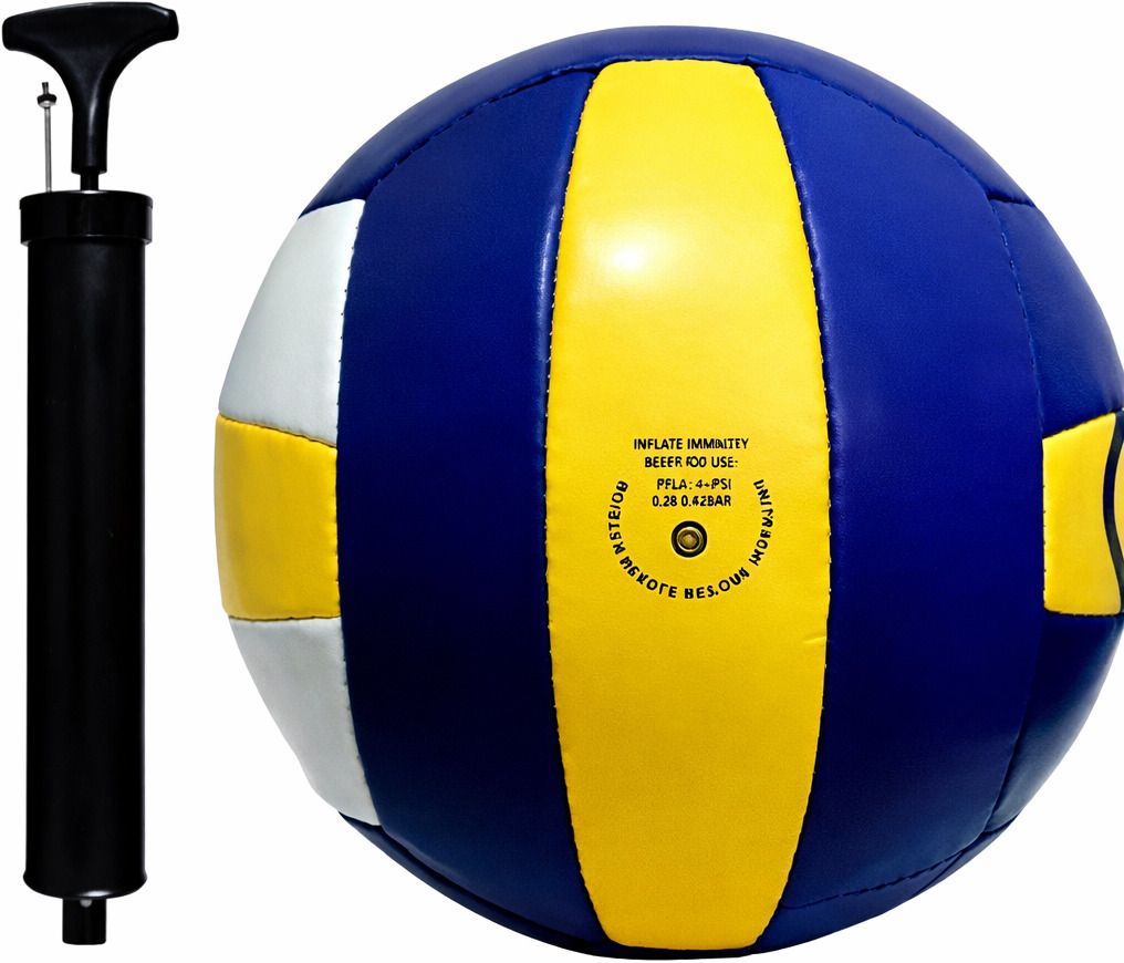 Premium Quality Official Size and weight PVC Volleyball with air pump Volleyball - Size: 5-image-47