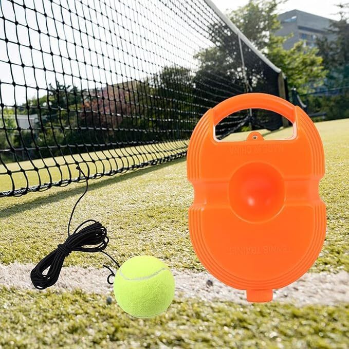 Tennis Reflex Trainer Set with Elastic Rebound Ball & Base for Beginner Practice Tennis Ball-image-34