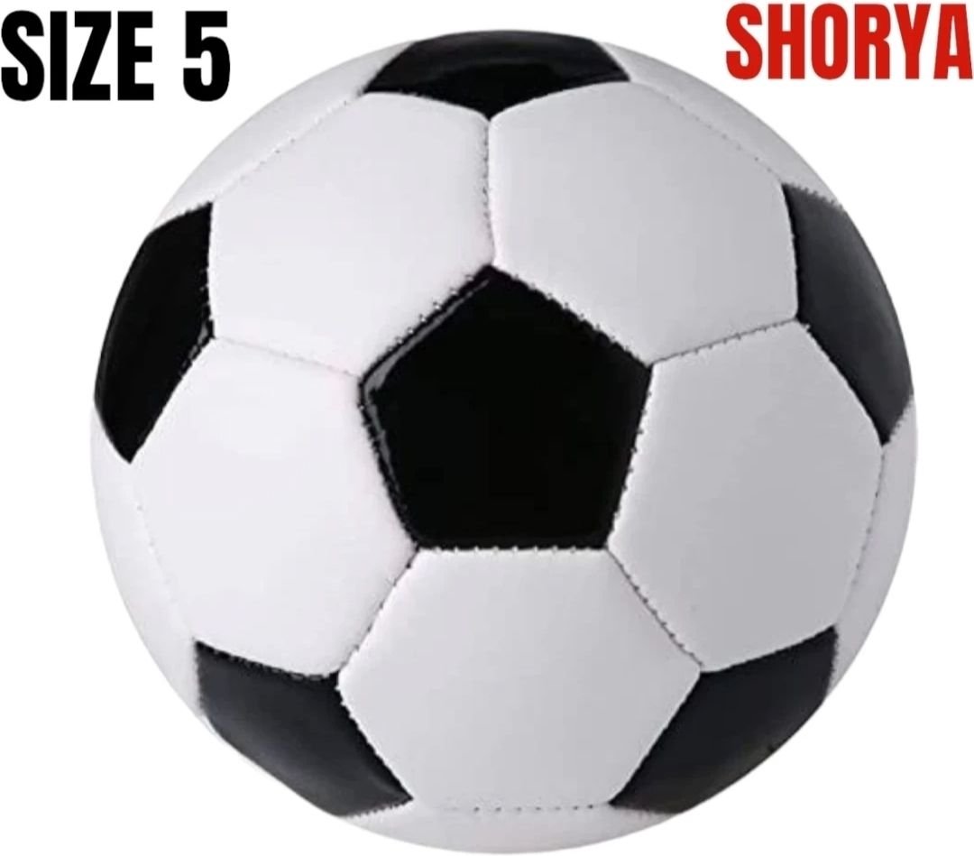 Black & White Rugby 3plyFootball with Pump (Size-5) Rugby Ball - Size: 5-image-12