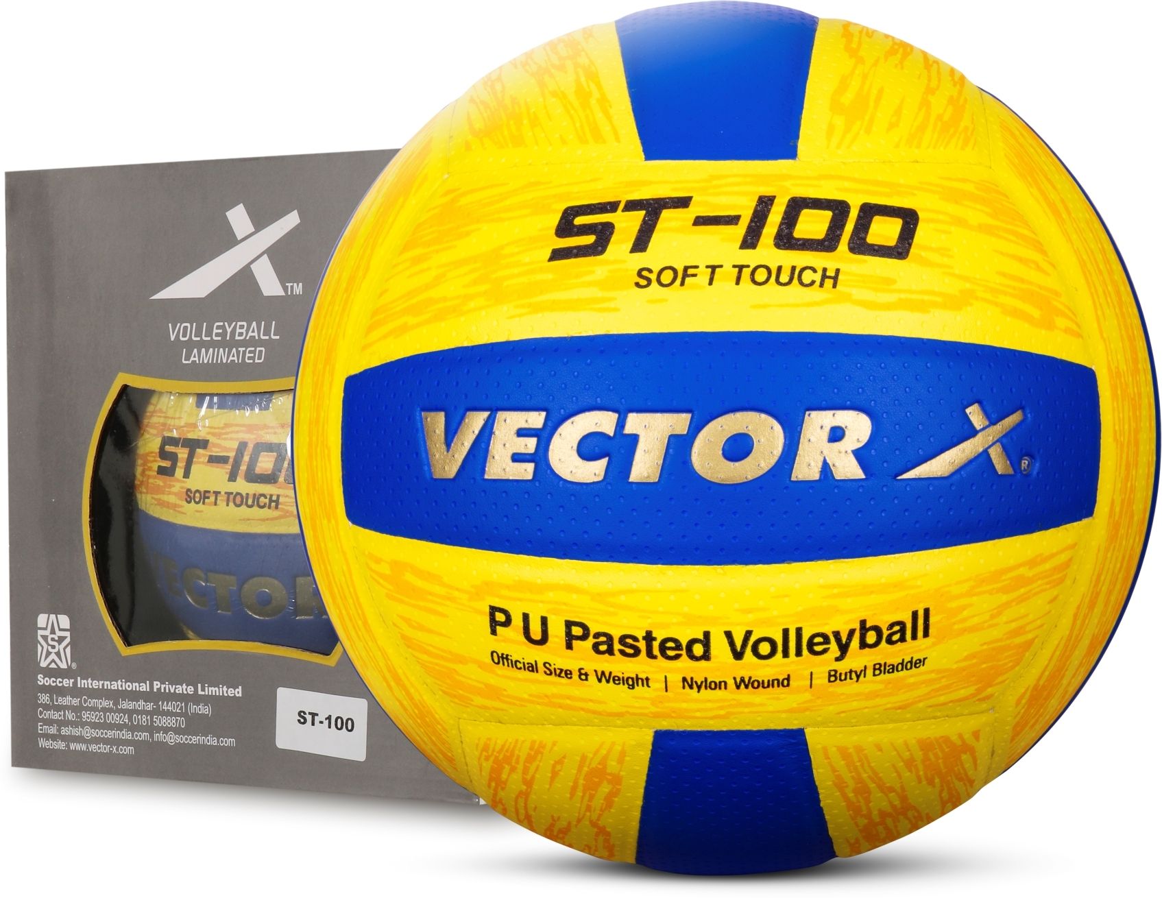 ST-100 Soft Touch 18 Panel PU Pasted Play Volleyball - Size: 4-image-22
