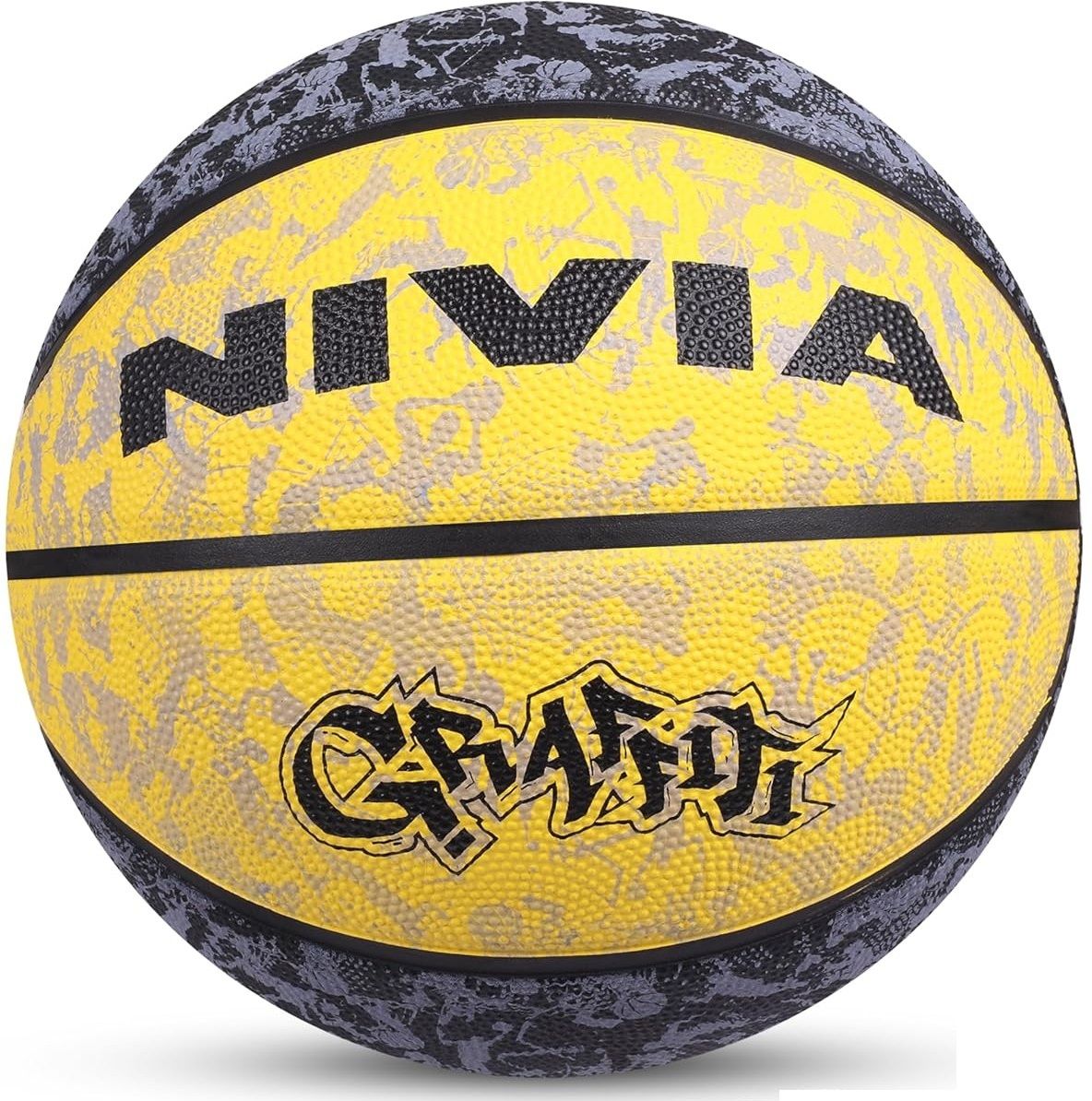 nivia Graffiti With Pump for all hard/synthetic and wooden floor Basketball - Size: 7-picture-13