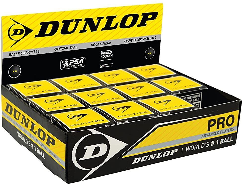 dunlop Pro Double Dot Rubber Squash Ball (Black) Squash Ball-picture-27