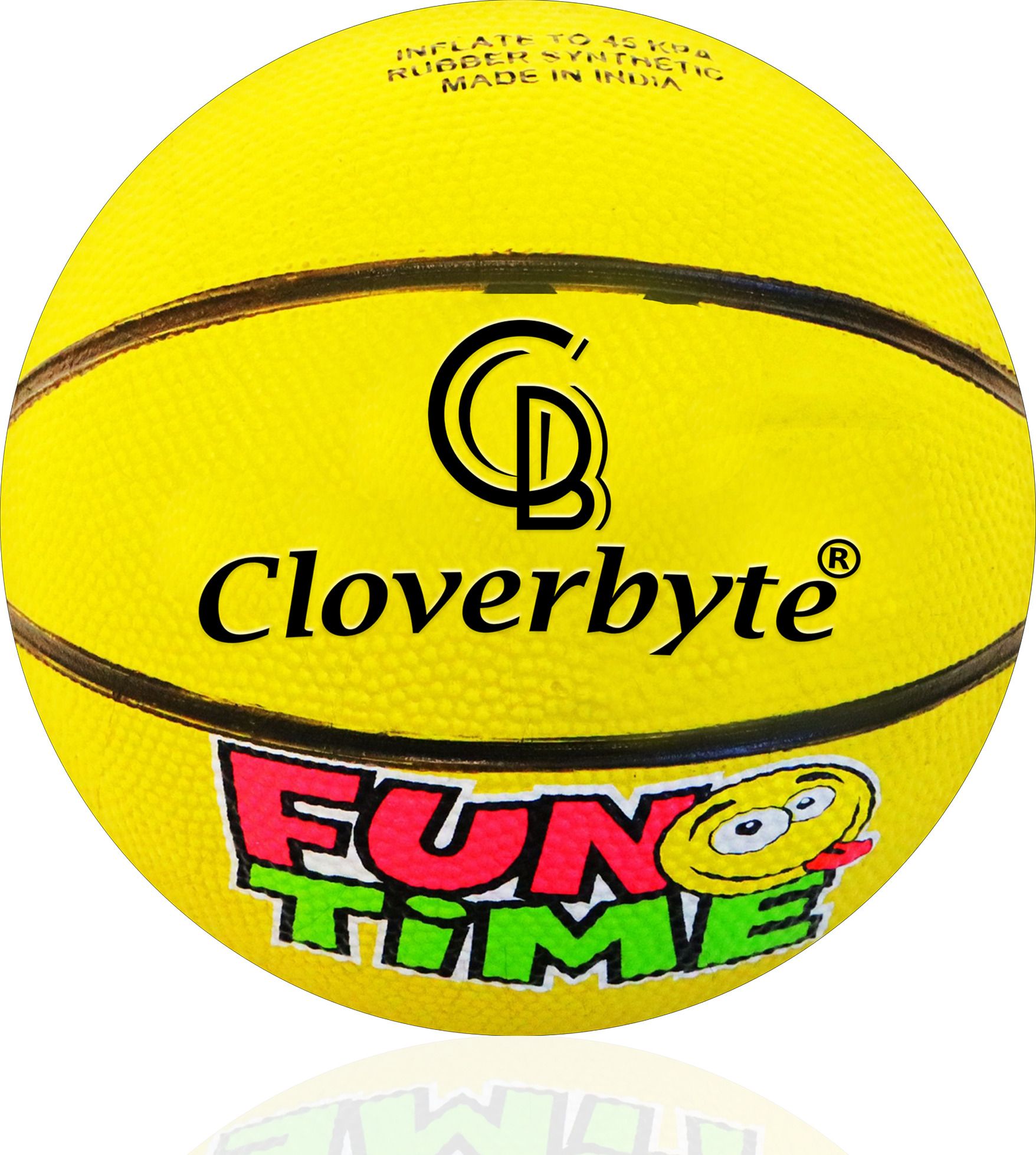 cloverbyte FUNTIME Junior Size 3 Yellow Basketball For Kids PlayZone Basketball - Size: 3-picture-47