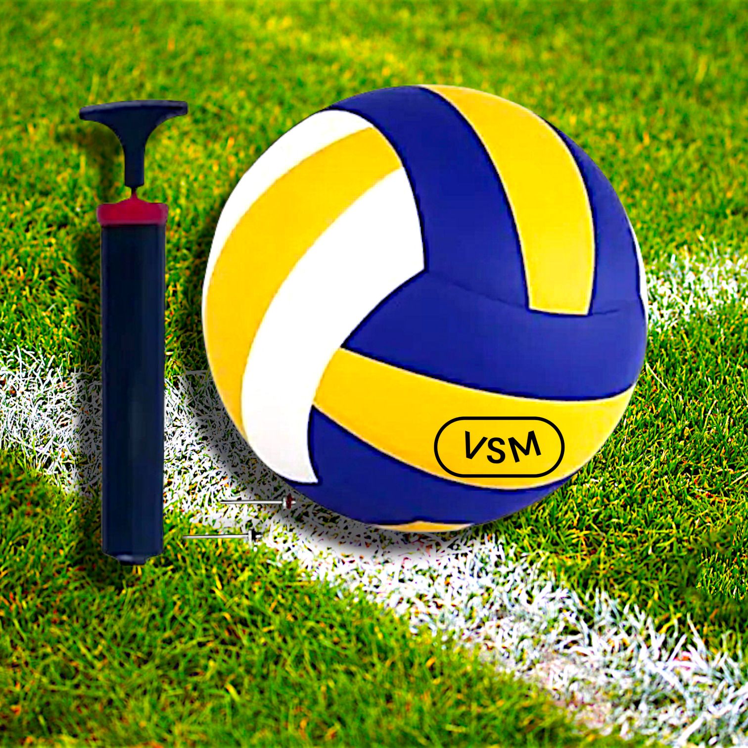 vsm Soft Touch Professional (Size-4) Volleyball with Air Pump for Beginners Players Volleyball - Size: 4-picture-20