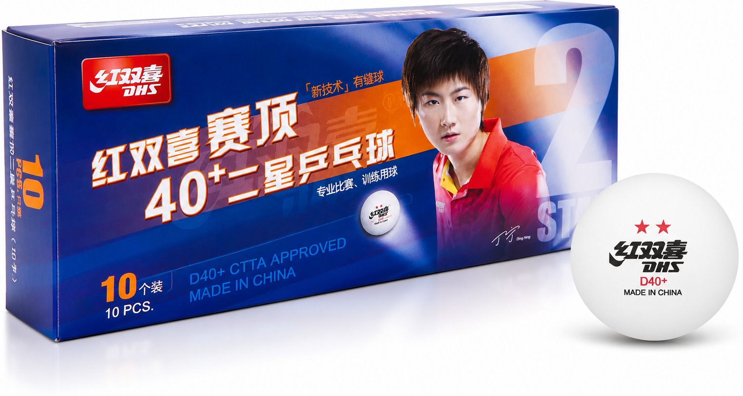 D40+ 2 Star Table Tennis Balls with Consistent Bounce and Spin, ABS 40+ Table Tennis Ball-image-2