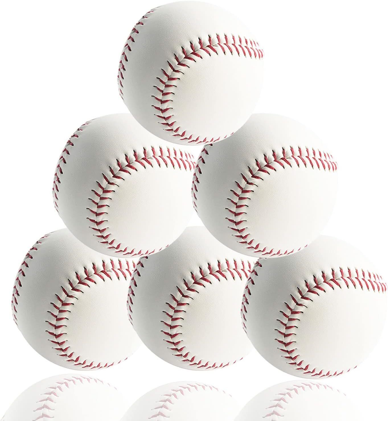 6 Ball Pack Practice Training Baseballs for Kids/Youth 9 Inch Baseballs Baseball-image-35