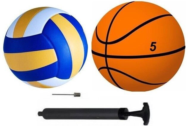 COMBO of Volleyball and Basketball+ Air Pump, Basketball - Size: 5-image-18