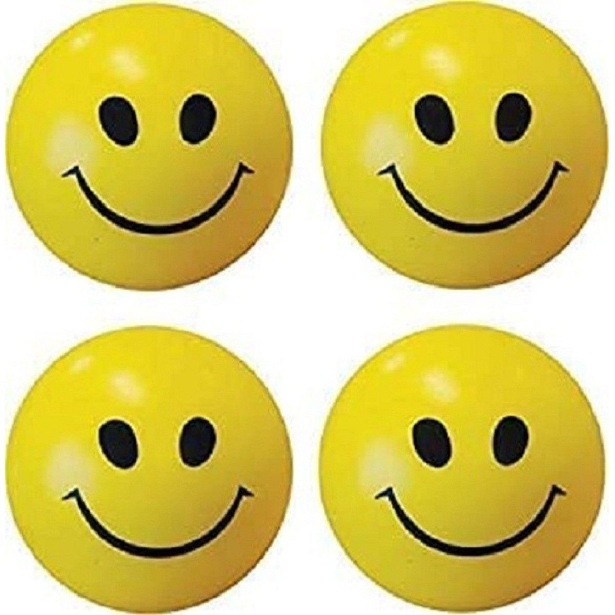 Smiley Soft Balls Cute Funny Yellow Emoji Happy Smiley Face Balls. Throw Ball - Size: 5