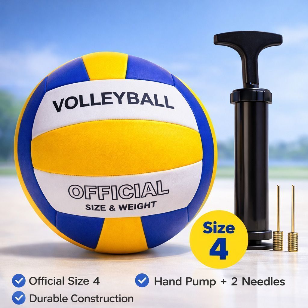 ProBounce Soft Touch Machine Stiched (SIze-4) Volleyball With Air Pump Volleyball - Size: 5-image-12