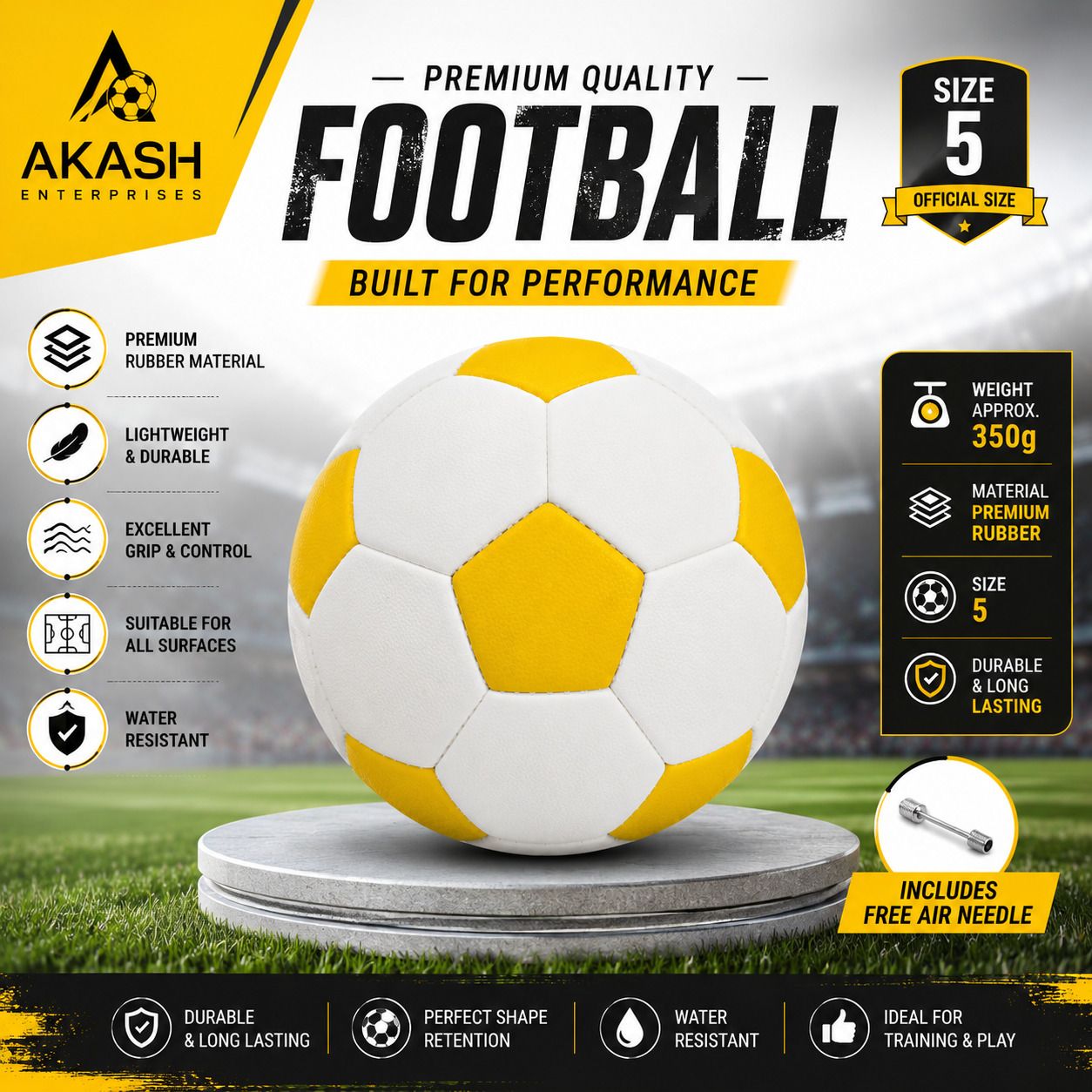 5_YELLOW_&_WHITE_AKASH Football - Size: 5-image-48