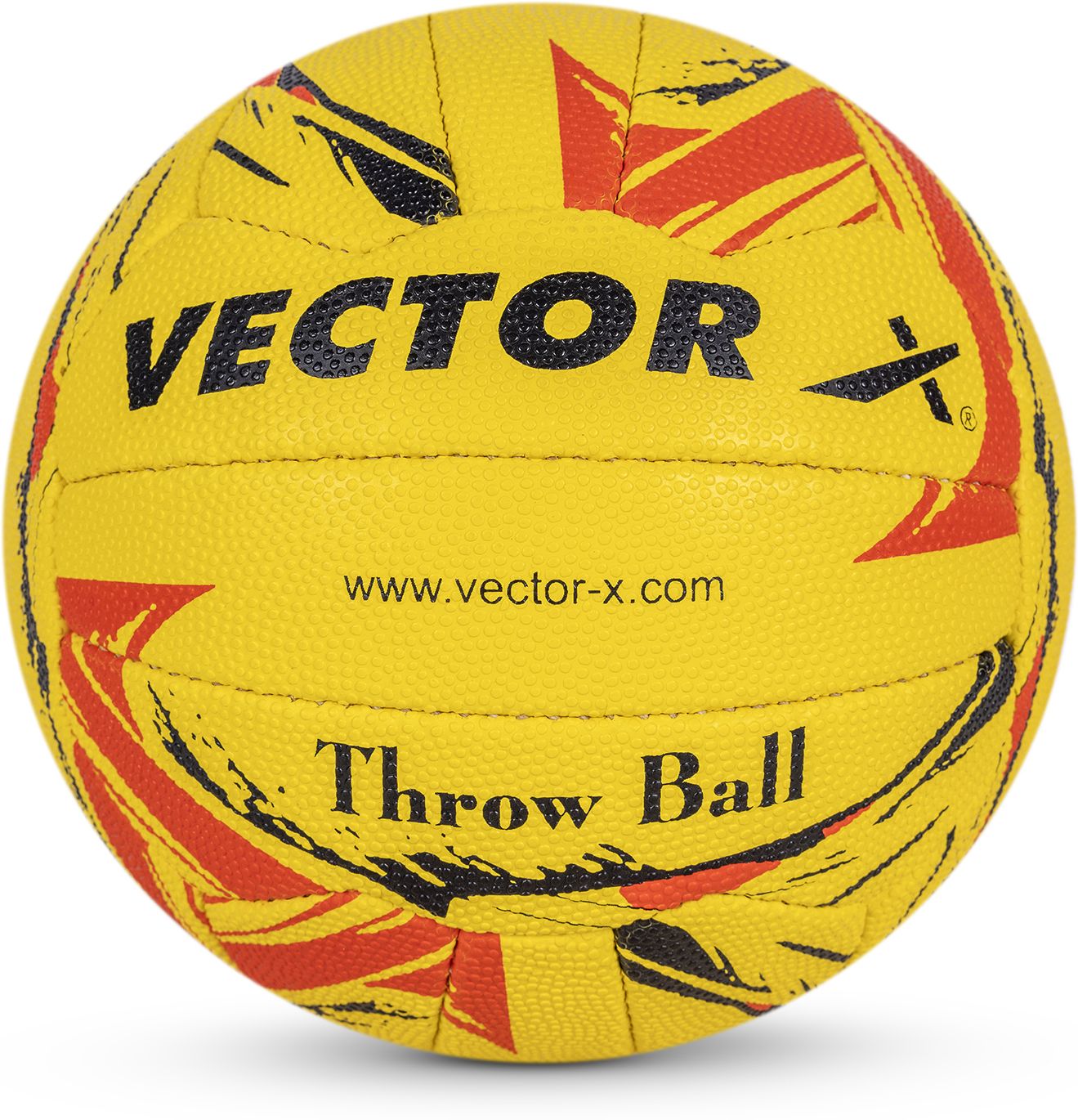 Rubberized 18 Panel Hand Stitched High Grain Textured Surface Throwball Throw Ball - Size: 5