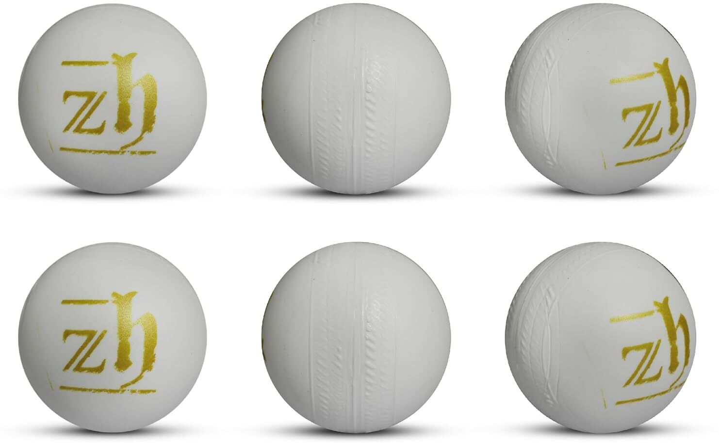 Plastic Ball White Non Toxic (Pack of 6 | 50gm Per Ball) Netball - Size: 4