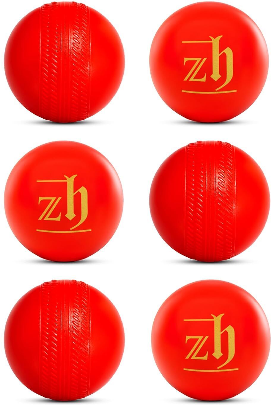 zh Plastic Ball Red Non Toxic (Pack of 6 | 100gm Per Ball) Handball-picture-21