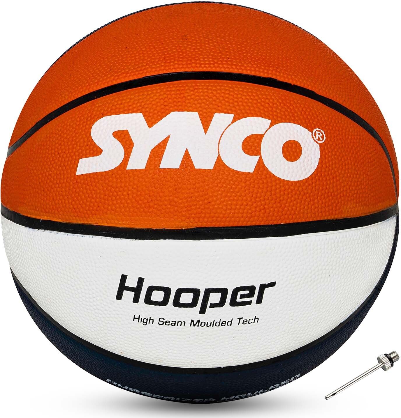 synco Hooper Series | Official Women's Basketball | Moulded | 8 Panel | Red White Basketball - Size: 6-picture-46