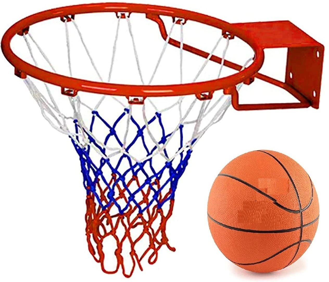 hoc Professional Heavy Basketball Stand with net and 7 no Basketball Basketball - Size: 7-picture-21