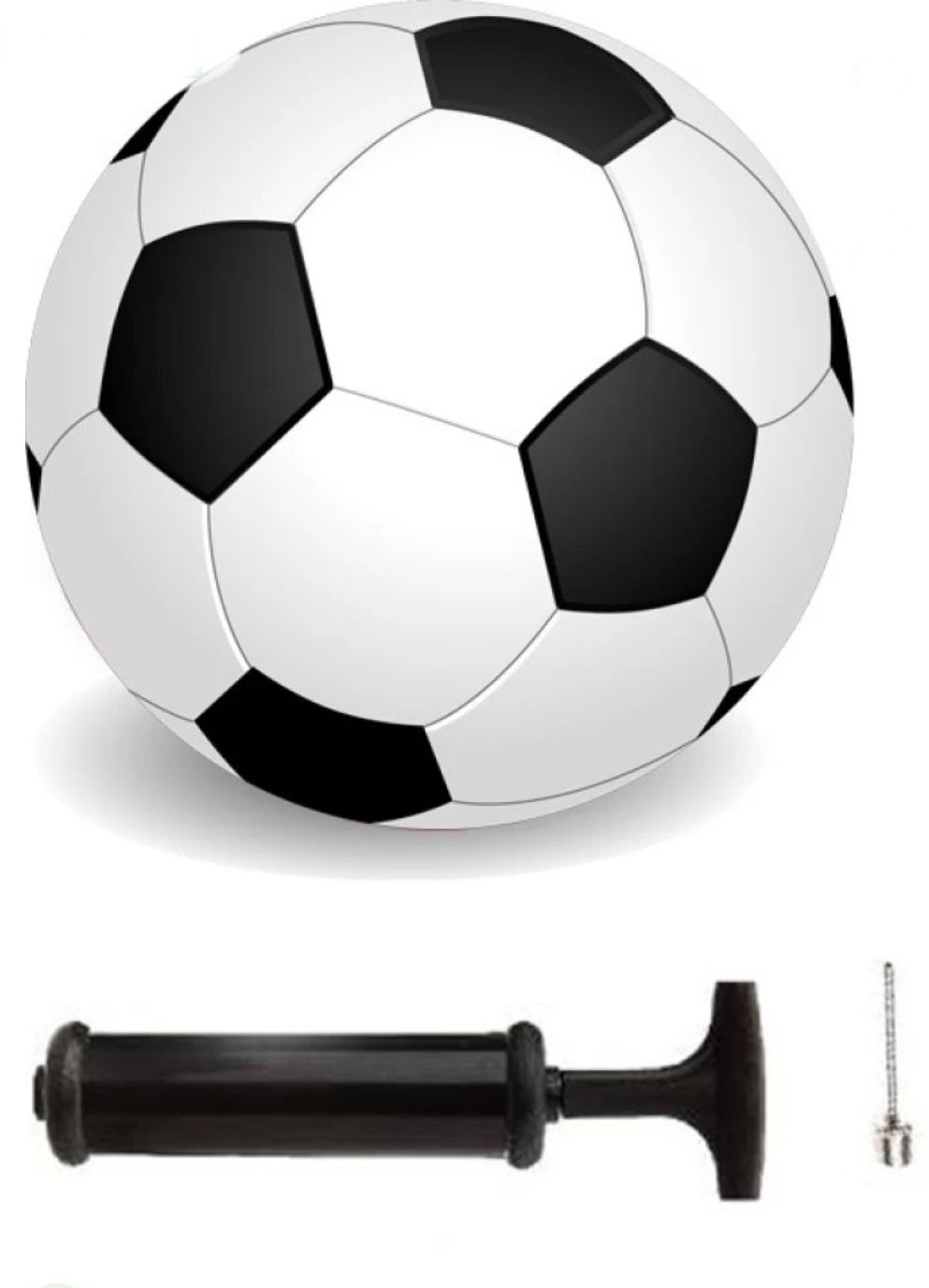 manicreation Kick with Pump Football - Size-5 (Pack of 1,Black, white) Rugby Ball - Size: 5-picture-23