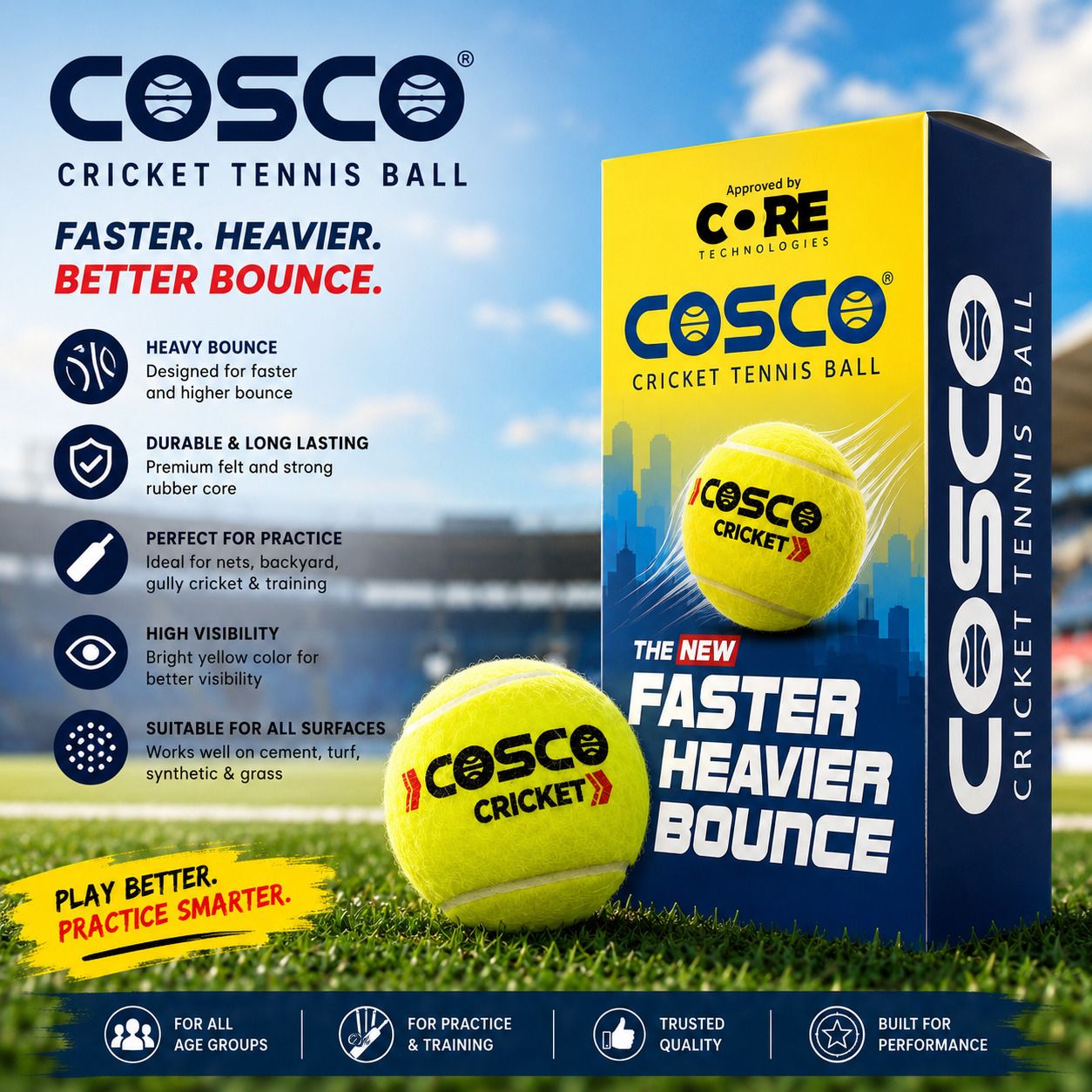 Standard Size Light Weigth tennis Ball Pack 2 Tennis Ball-image-30