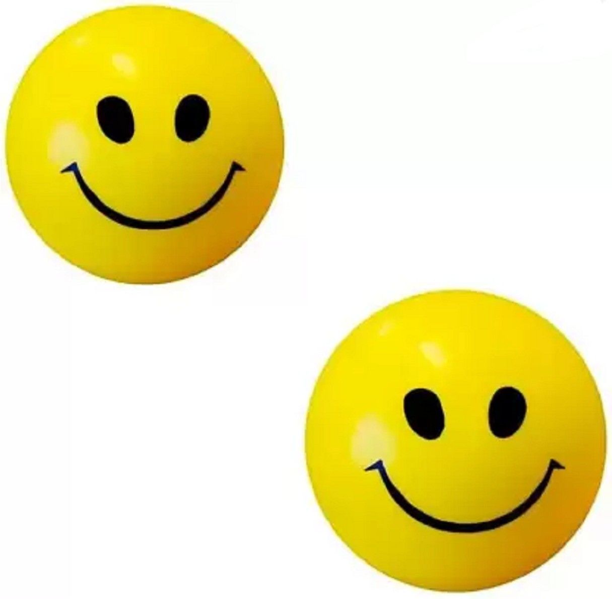 Soft Smiley Balls Cute Funny Yellow Emoji Happy Smiley Face Squeeze Balls. Throw Ball - Size: 5