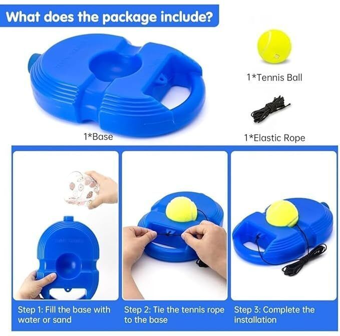 Tennis Training Equipment for Self-Pracitce,Portable Tool,Tennis Rebounder Kit-1 Tennis Ball