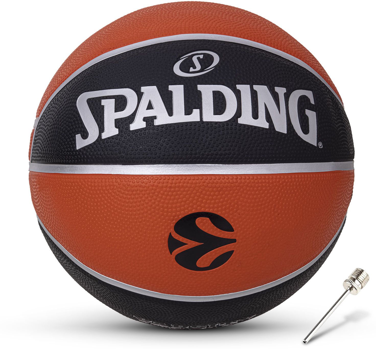 spalding Euroleague Varsity TF-150 29.5" Rubber Moulded Indoor/ Outdoor Match Ball + Pin Basketball - Size: 7-picture-13