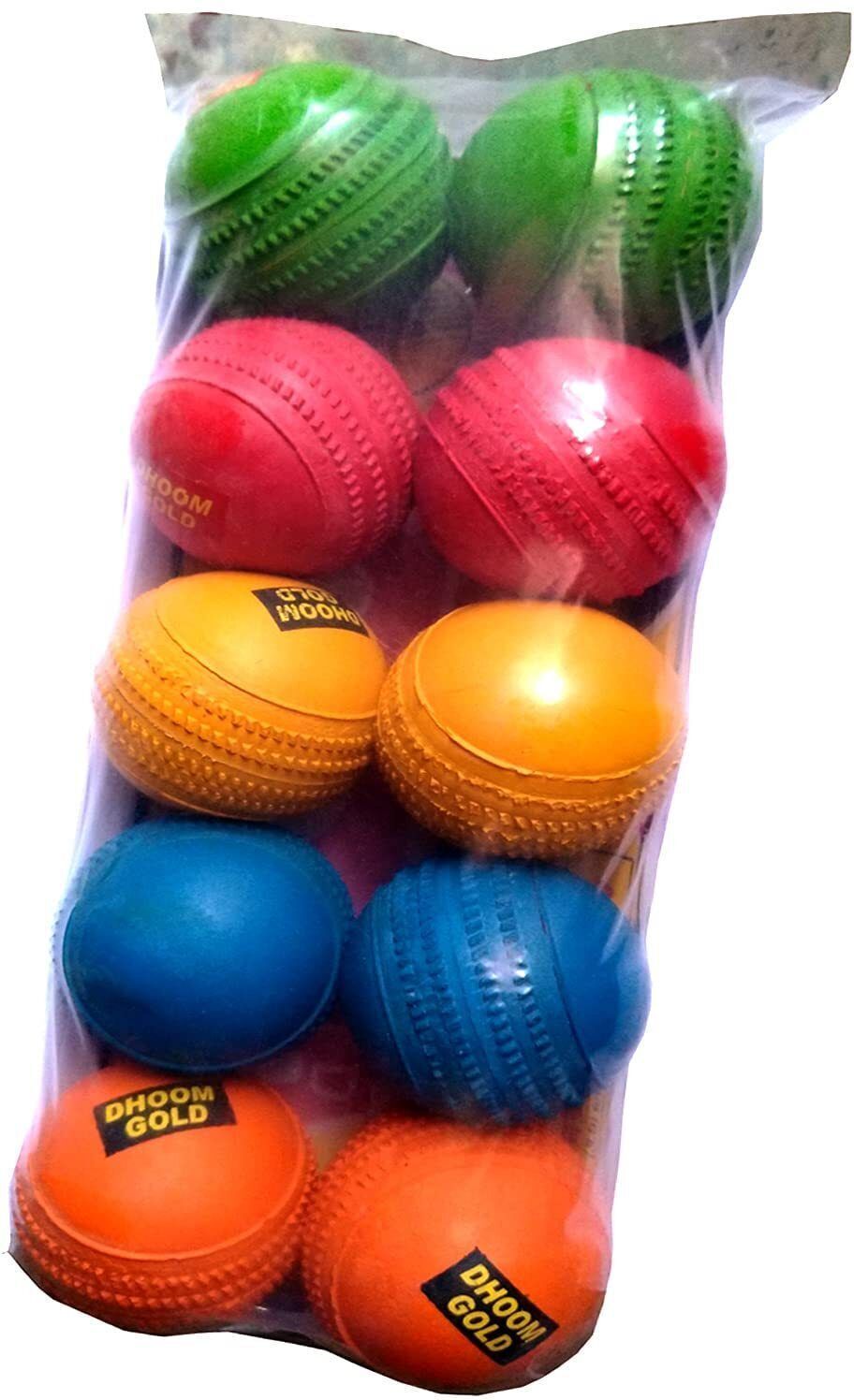 fitplayr sports Jumper Rubber Cricket Balls, 63mm, Gully Cricket & Training, Long-Lasting Cricket Rubber Ball-picture-22