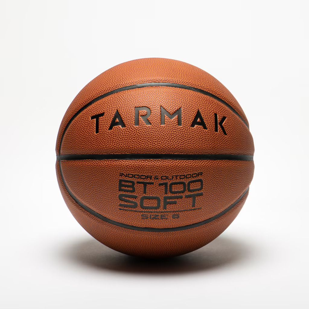 krissdil tarmak Basketball Ball Size 6 Indoor and Outdoor BT100 Orange Basketball - Size: 6-picture-48
