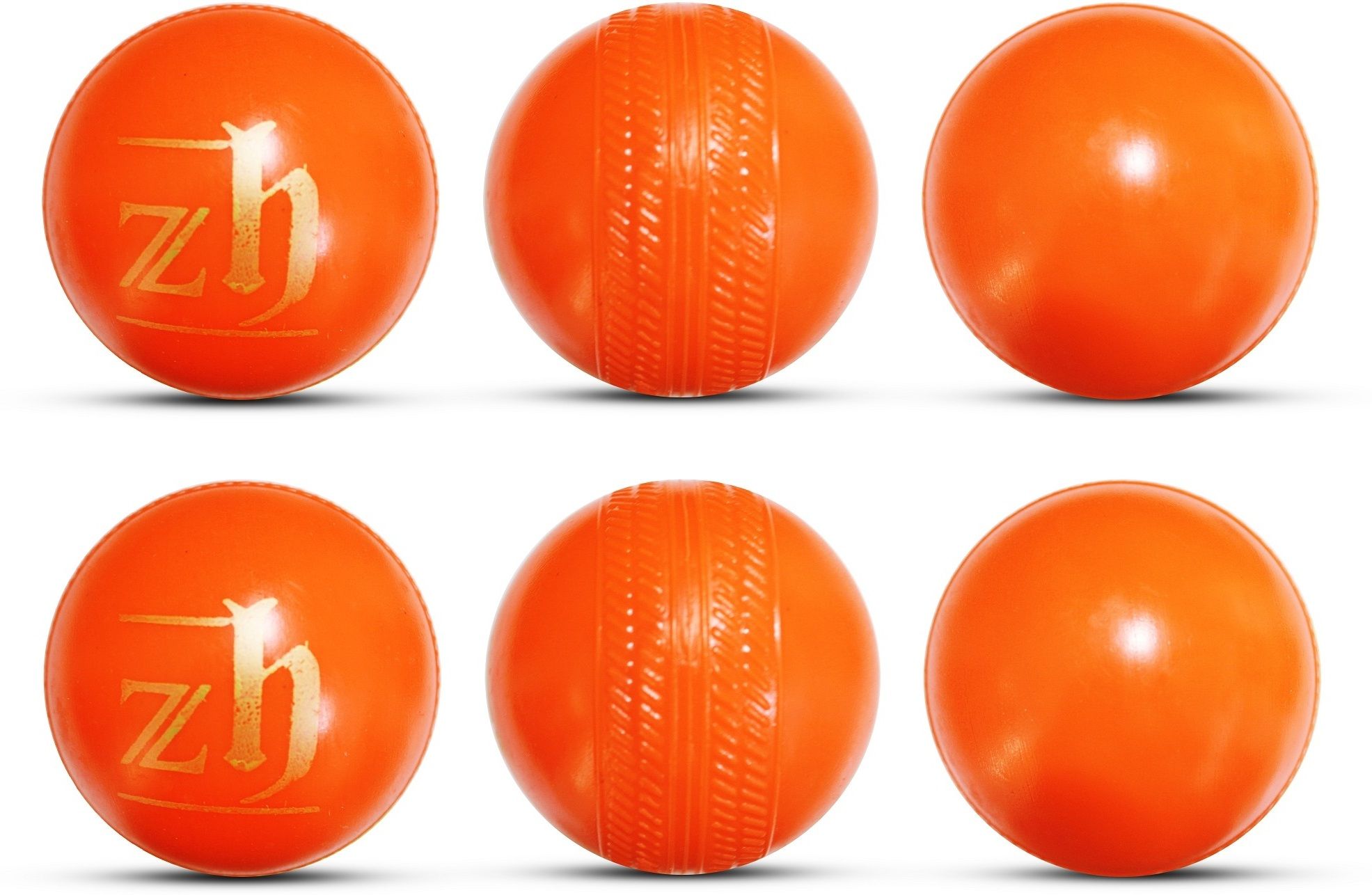Orange Plastic Ball Non Toxic Pack of 6 (80 Gm Per Ball) Handball