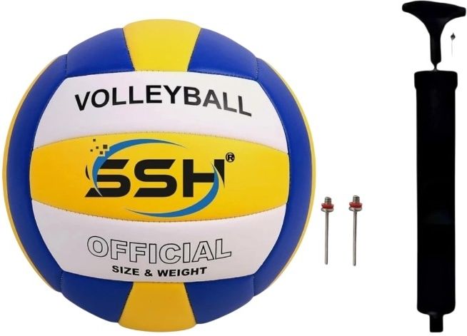 vsm Soft Synthetic Leather (Size-4) Volleyball with Air Pump for Beginners Volleyball - Size: 4-picture-30