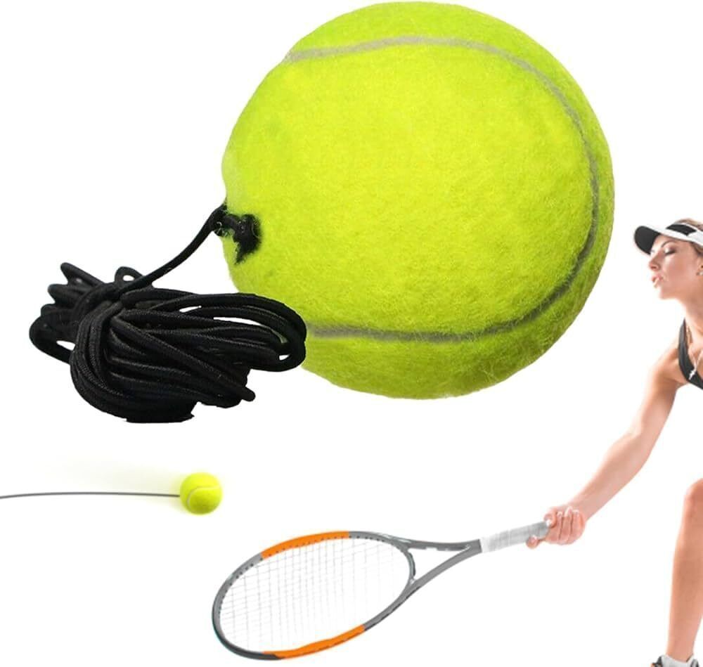 Tennis Training Ball with String, Indoor Outdoor Practice Cricket Ball-1 PCSN Tennis Ball-image-31