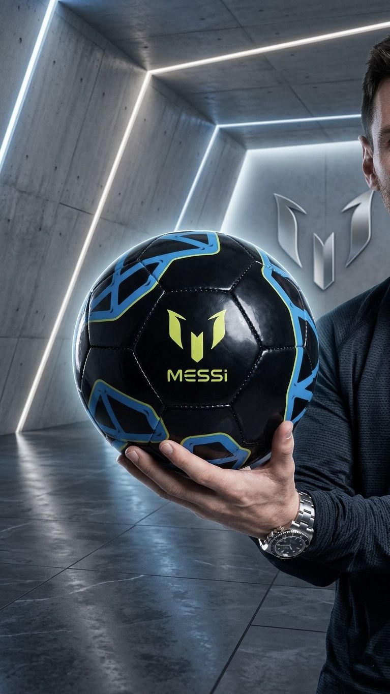 Messi Football - Size 5 | Limited Edition (Machine Stitched) with pump & pin Football - Size: 5-image-18