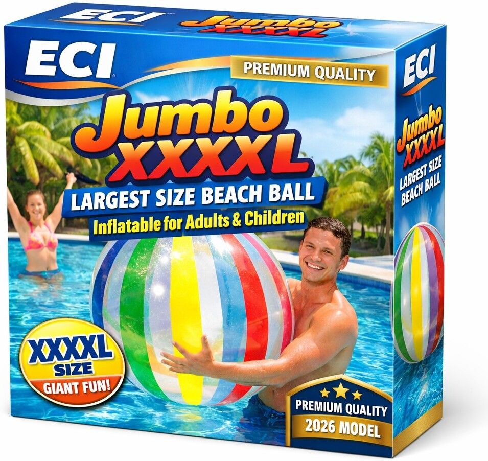 eci Jumbo XXXXL Inflatable Beach Ball – Premium Quality 2026 Model Water Polo Ball-picture-30
