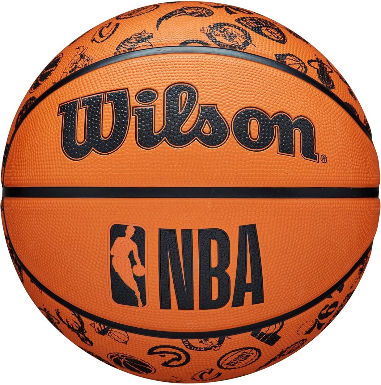 wilson NBA ALL TEAM - ORANGE Basketball - Size: 7-picture-3