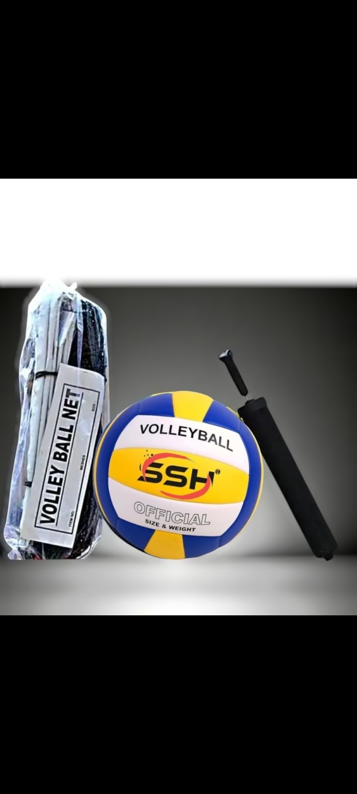 Super volleyboll bolls With Nylons net And With Air pump best quality Volleyball - Size: 4-image-11