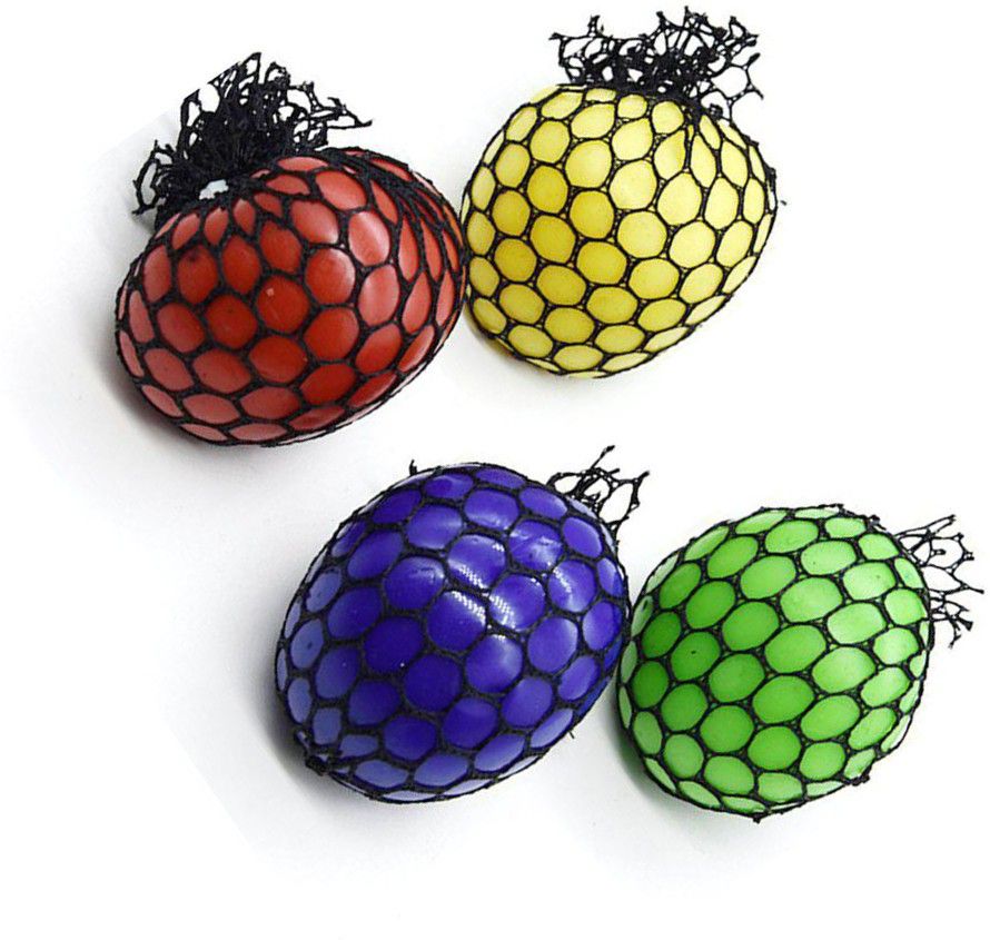 Hand wrist toy ball Stress Relief Grape Squeeze ball 4pcs Handball