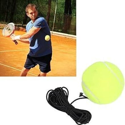 ashaka BREEZY TOY 3 PC Training Tennis Ball with Elastic String for Practice Tennis Ball-picture-1