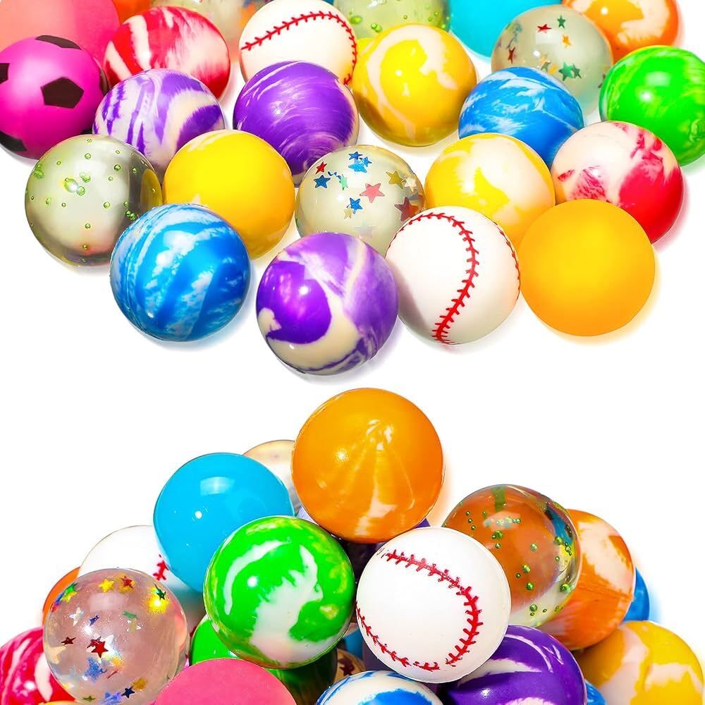 6 Pc Multi Print Small Crazy Jumping Balls/Bouncing Ball ,Return Gift for kids Handball